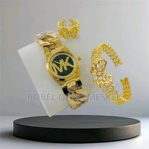 All In One Quality ሰዐት፣ብራስሌት እና ቀለበት በአንድ ላይ