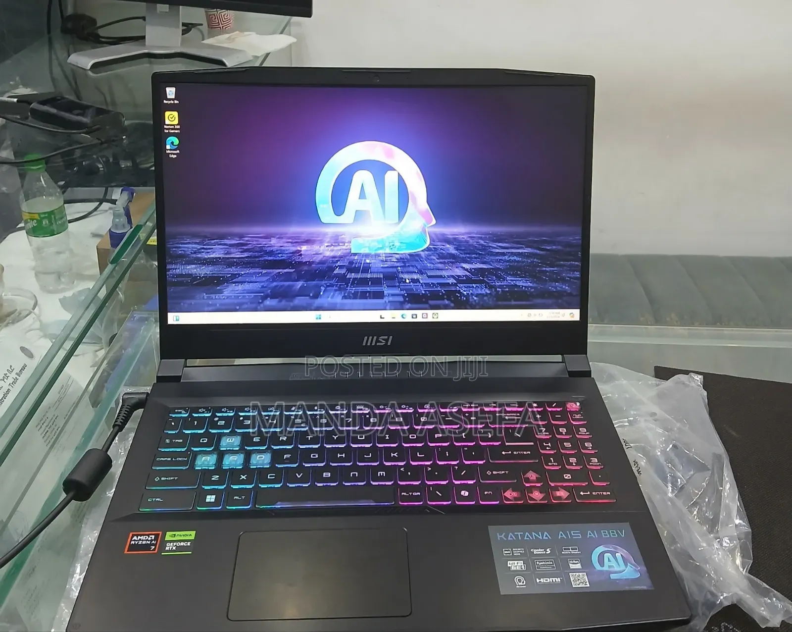 New Laptop MSI 16GB AMD Ryzen 7 SSD 1T