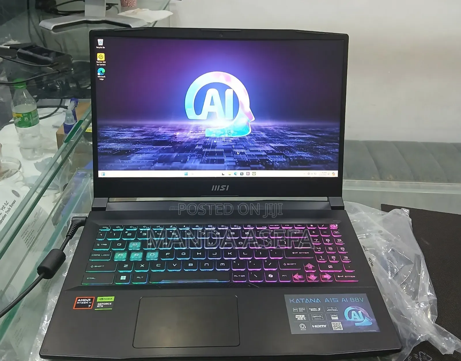 New Laptop MSI 16GB AMD Ryzen 7 SSD 1T