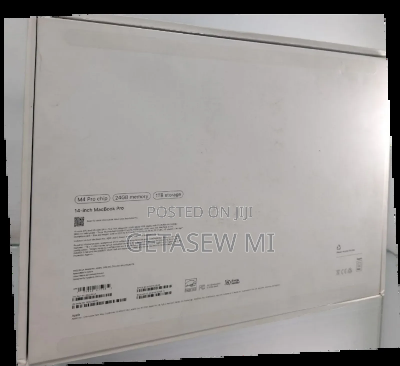 New Laptop Apple MacBook Pro 2024 M4 14-Inch 24GB Apple M3 SSD 1T