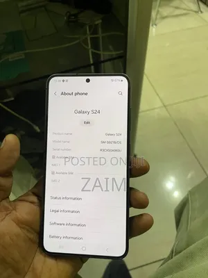 New Samsung Galaxy S24 128 GB Black
