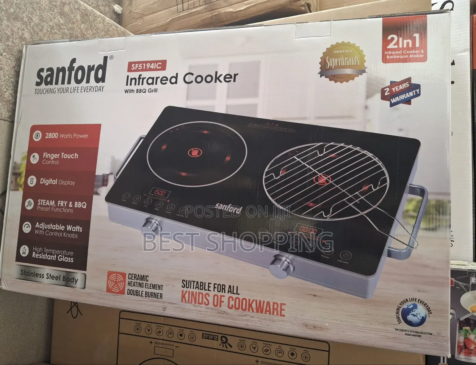 Sanford Touch Stove Infrared Double Cooker