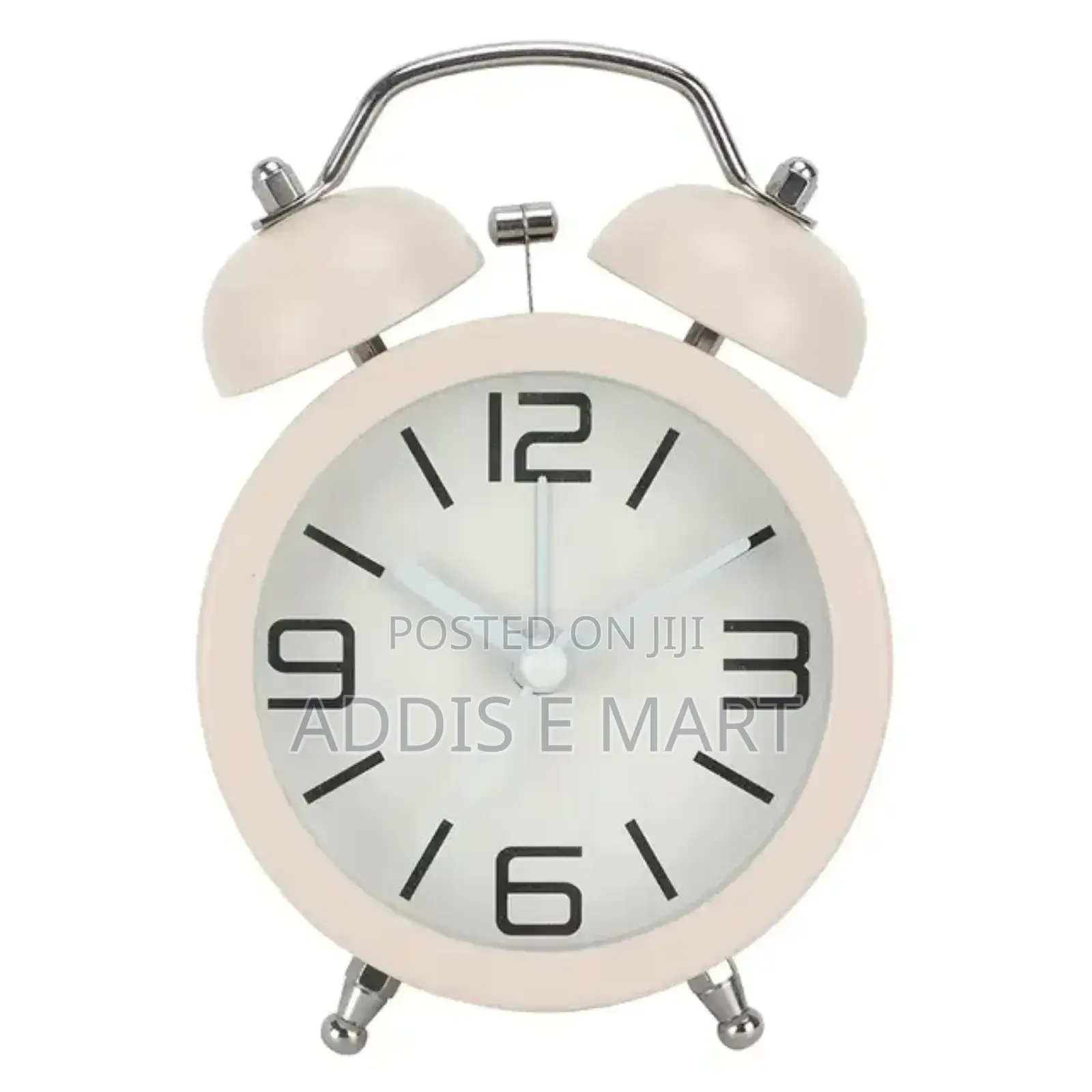 Quartz Alarm Clock በባትሪ የሚሰራ
