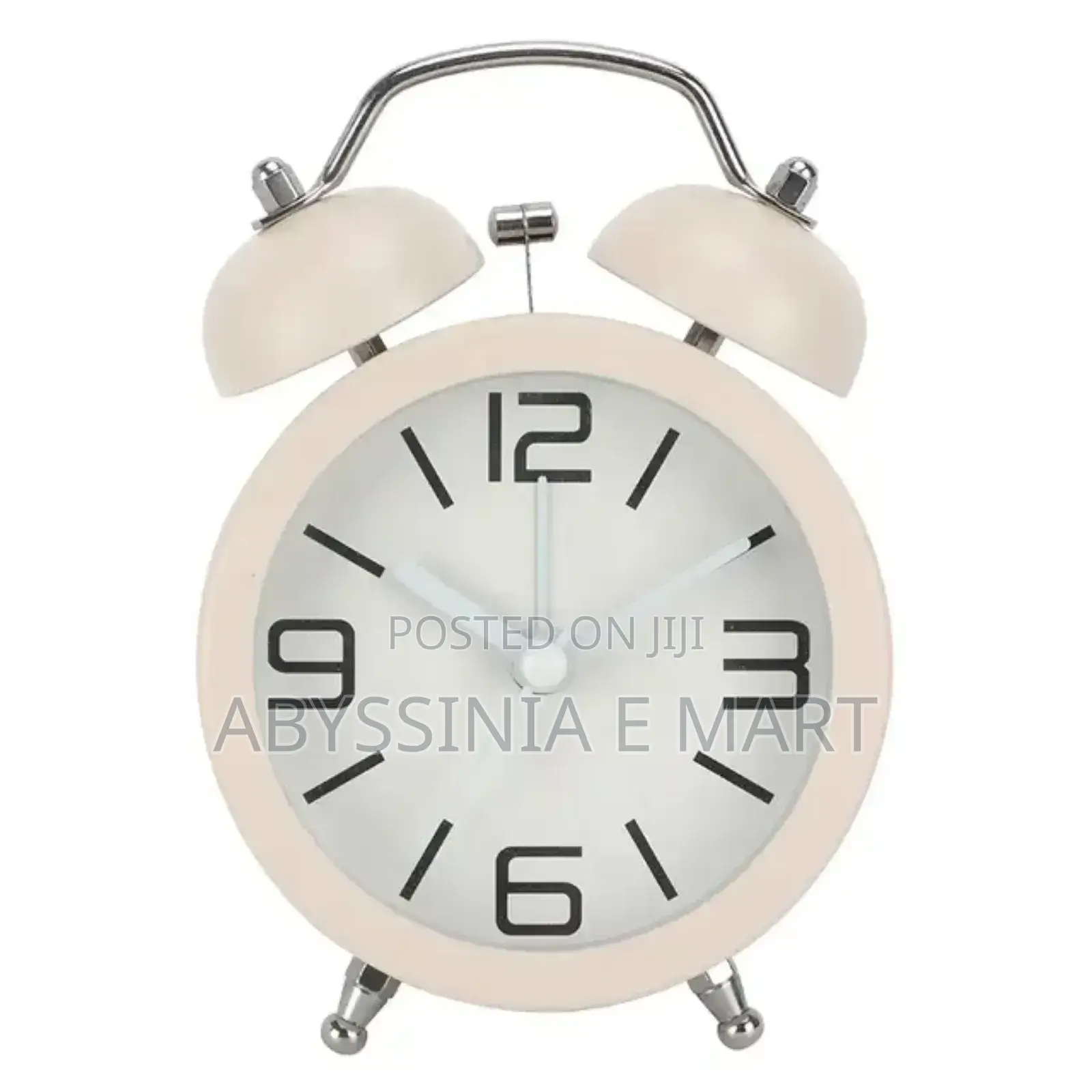 Quartz Alarm Clock በባትሪ የሚሰራ