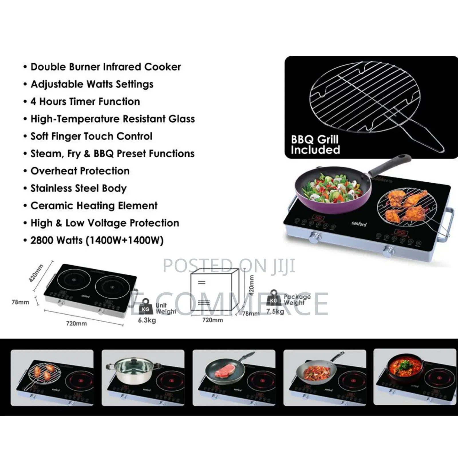 SANFORD Infrared Double Cooker SF5194IC