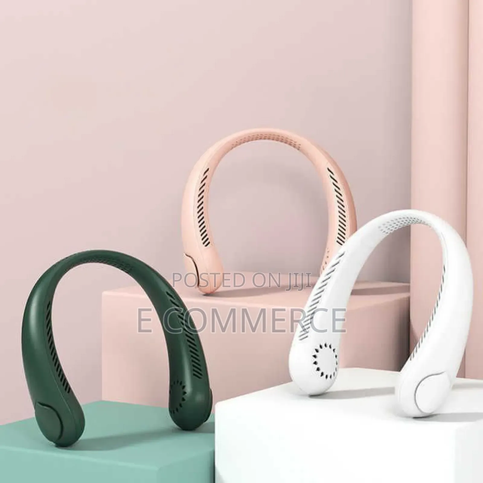 Portable Neck Cooler Fan Cordless Bladeless Fan 3 Spee