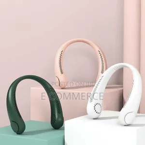Photo - Portable Neck Cooler Fan Cordless Bladeless Fan 3 Spee