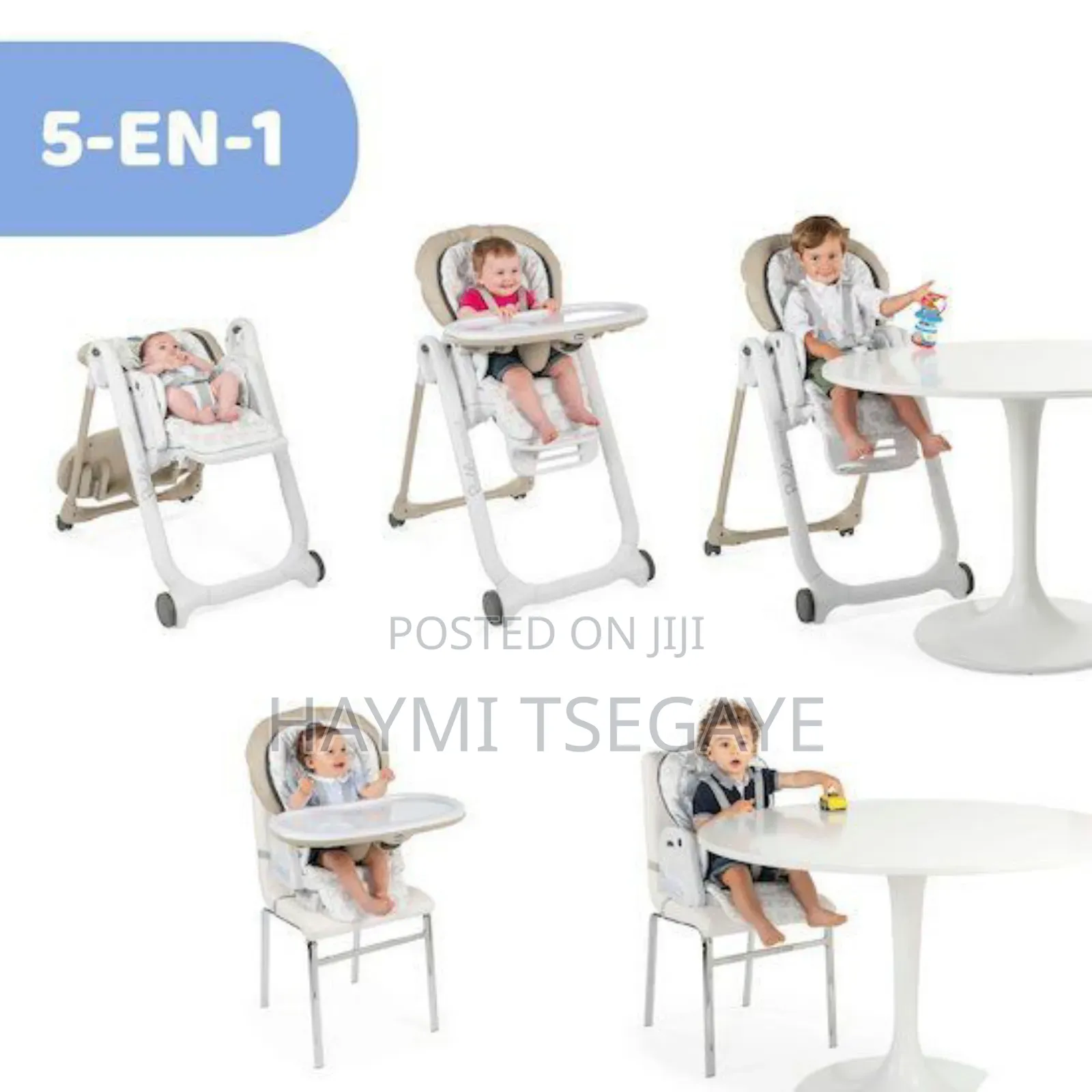 5-in-1 High Chair Multifunction