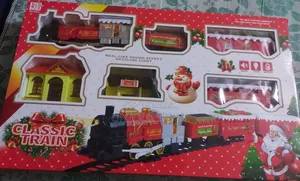 Christmas Train Set With Lights, Sounds Smoke Effect