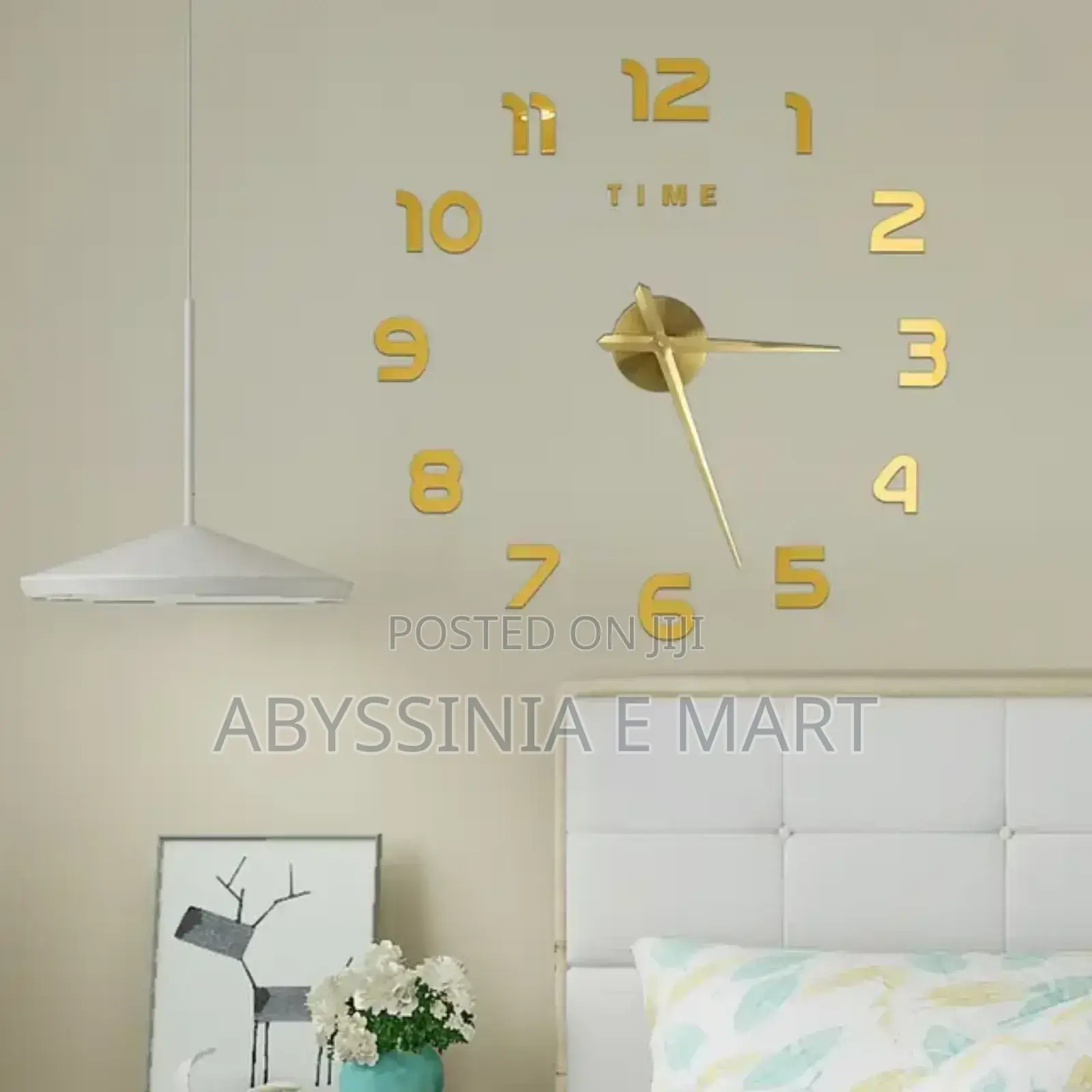Modern Wall Clock ዘመናዊ ተለጣፊ የግርግዳ ሰአት