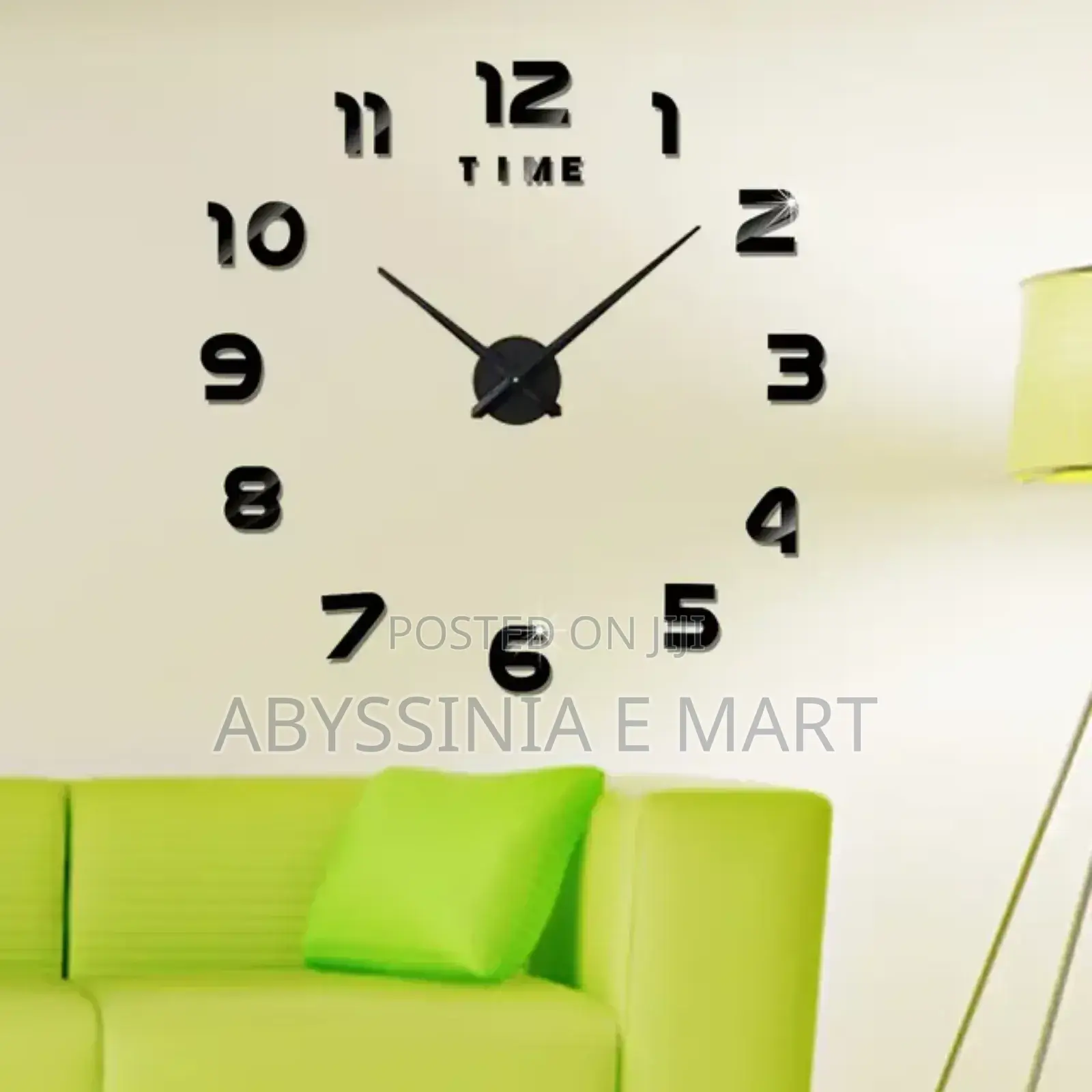 Modern Wall Clock ዘመናዊ ተለጣፊ የግርግዳ ሰአት