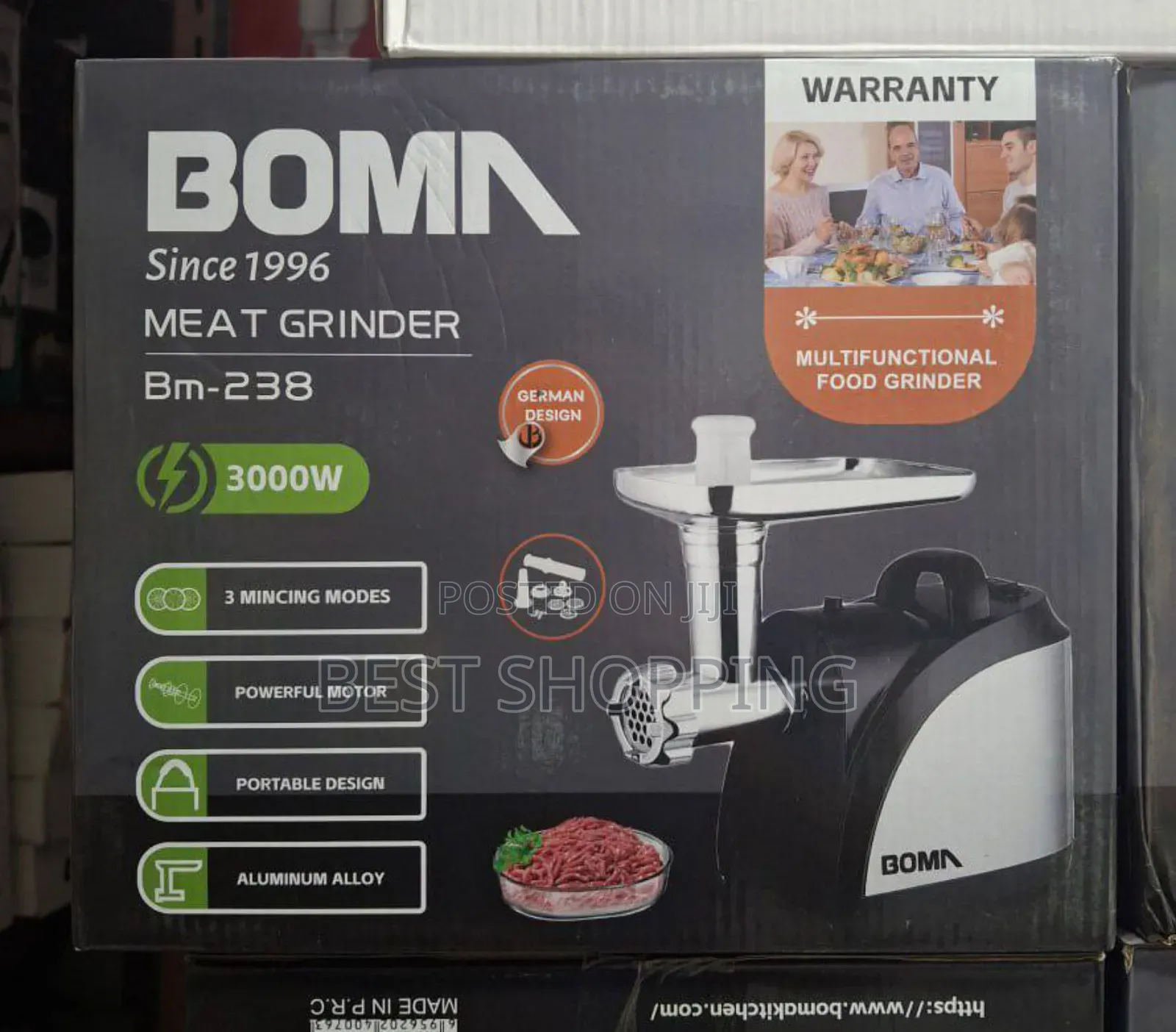 BOMA Electric Meat Grinder 3000watts BM-238