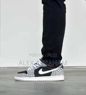 Jordan 1 “Low Black Cement”