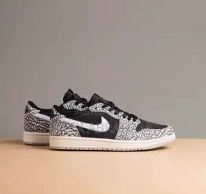 Jordan 1 “Low Black Cement”