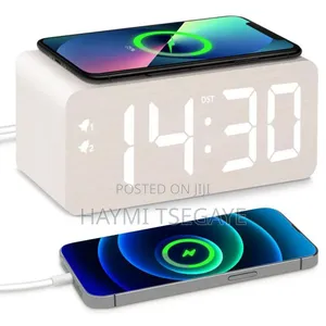 Wireless Charging Clock Alarm