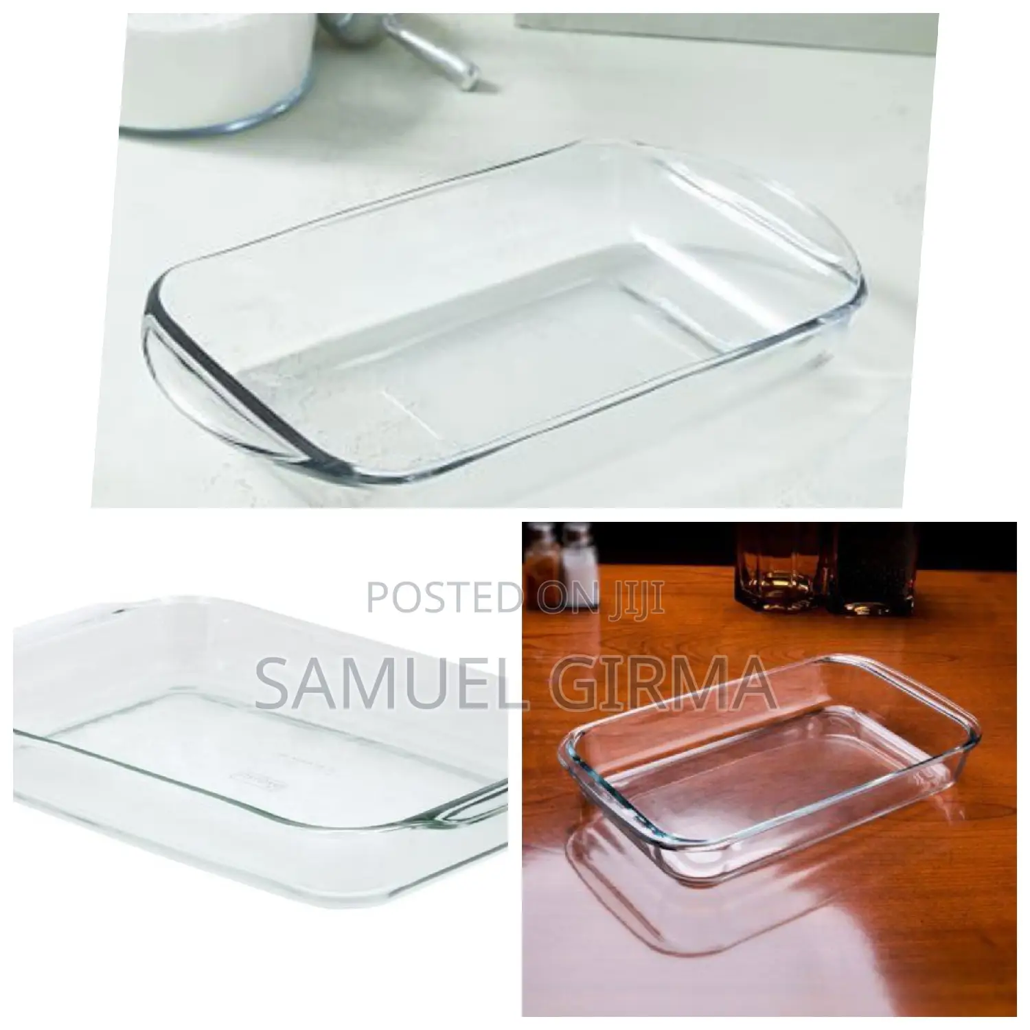 Tempered Glass Bakeware Set 3pcs
የመስታዎት ፓትራዎች  