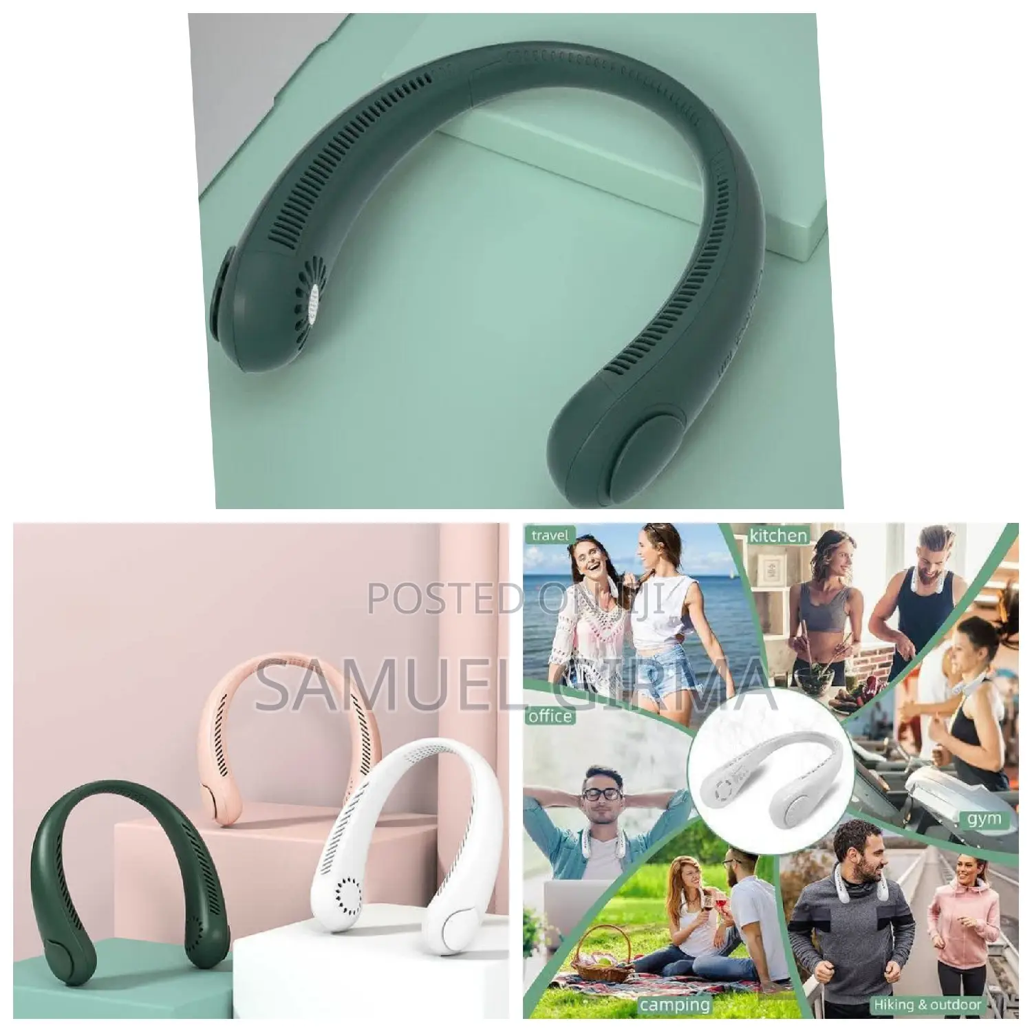 Portable Neck Cooler Fan
Cordless Bladeless Fan 3 Speeds