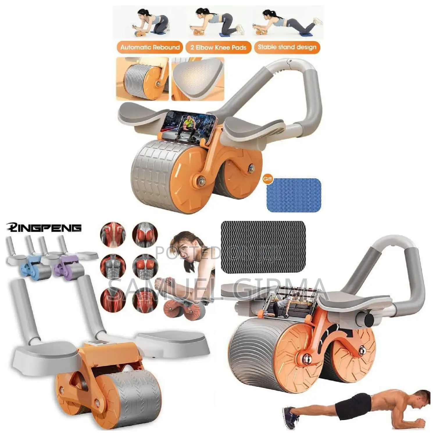 Ab Workout Equipment With Elbow Support