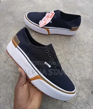  Vans Authentic 'Balck/White' Triple Sole Shoes