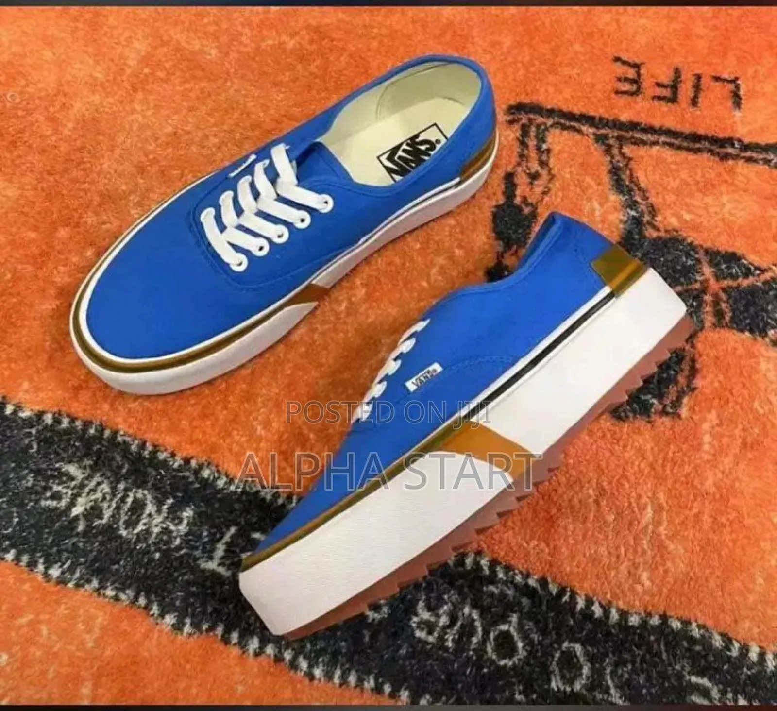Vans Authentic 'Blue/White' Triple Sole Shoes0p