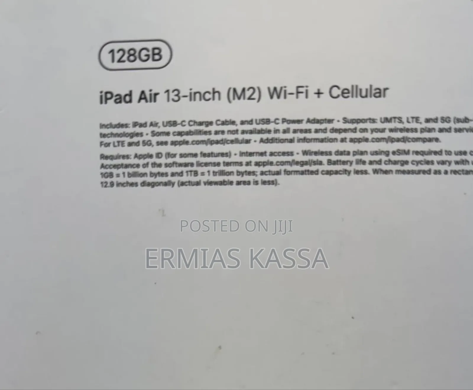 New Apple iPad Air (2022) 128 GB Silver