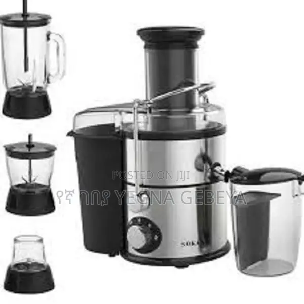 SOKANY Multifunction 800W Juicer, 2-Speed Setting + Pulse, 4