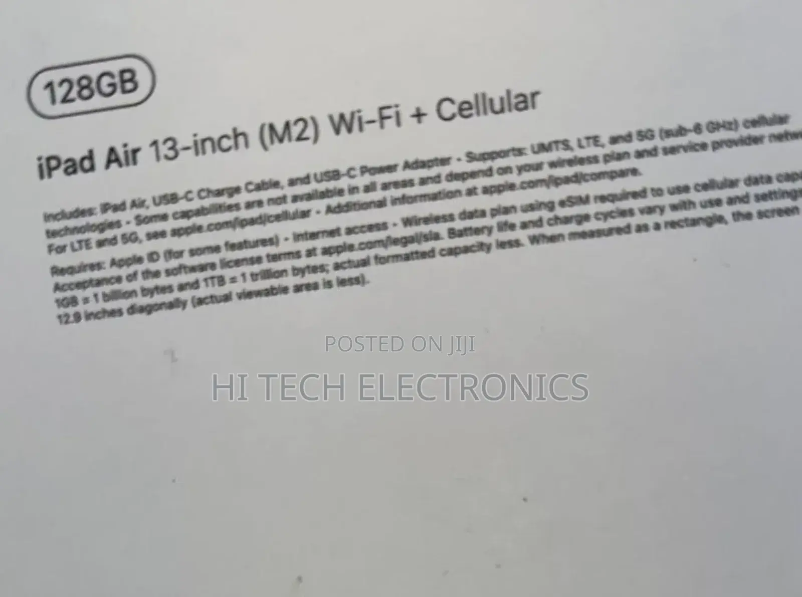 New Apple iPad Air (2022) 128 GB Gray