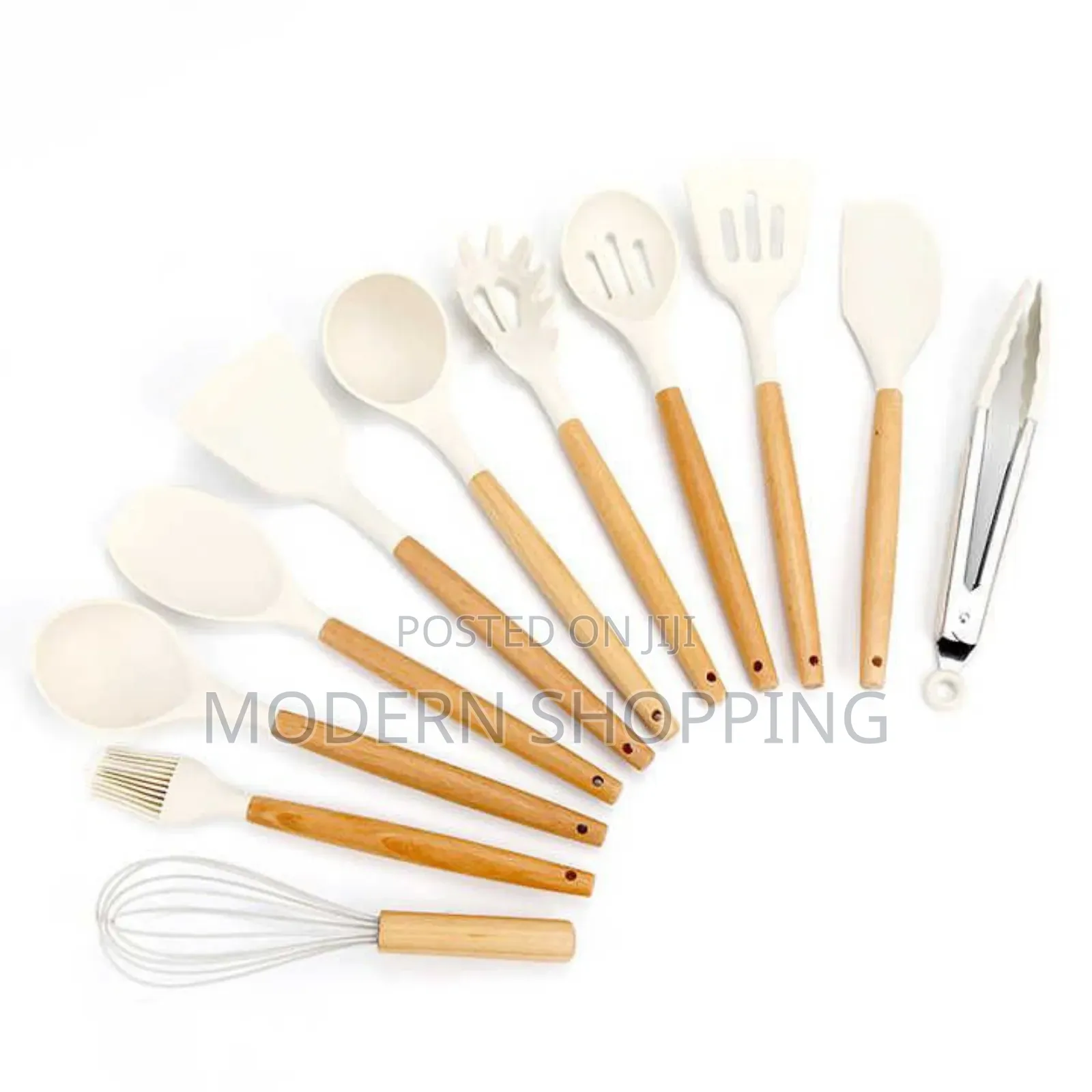 Ceramic-Coated Bowls and Utensils Kitchen Set
