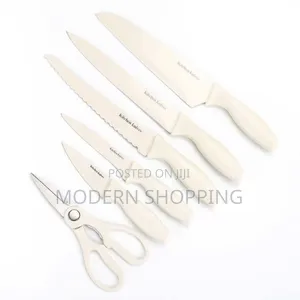 Ceramic-Coated Bowls and Utensils Kitchen Set