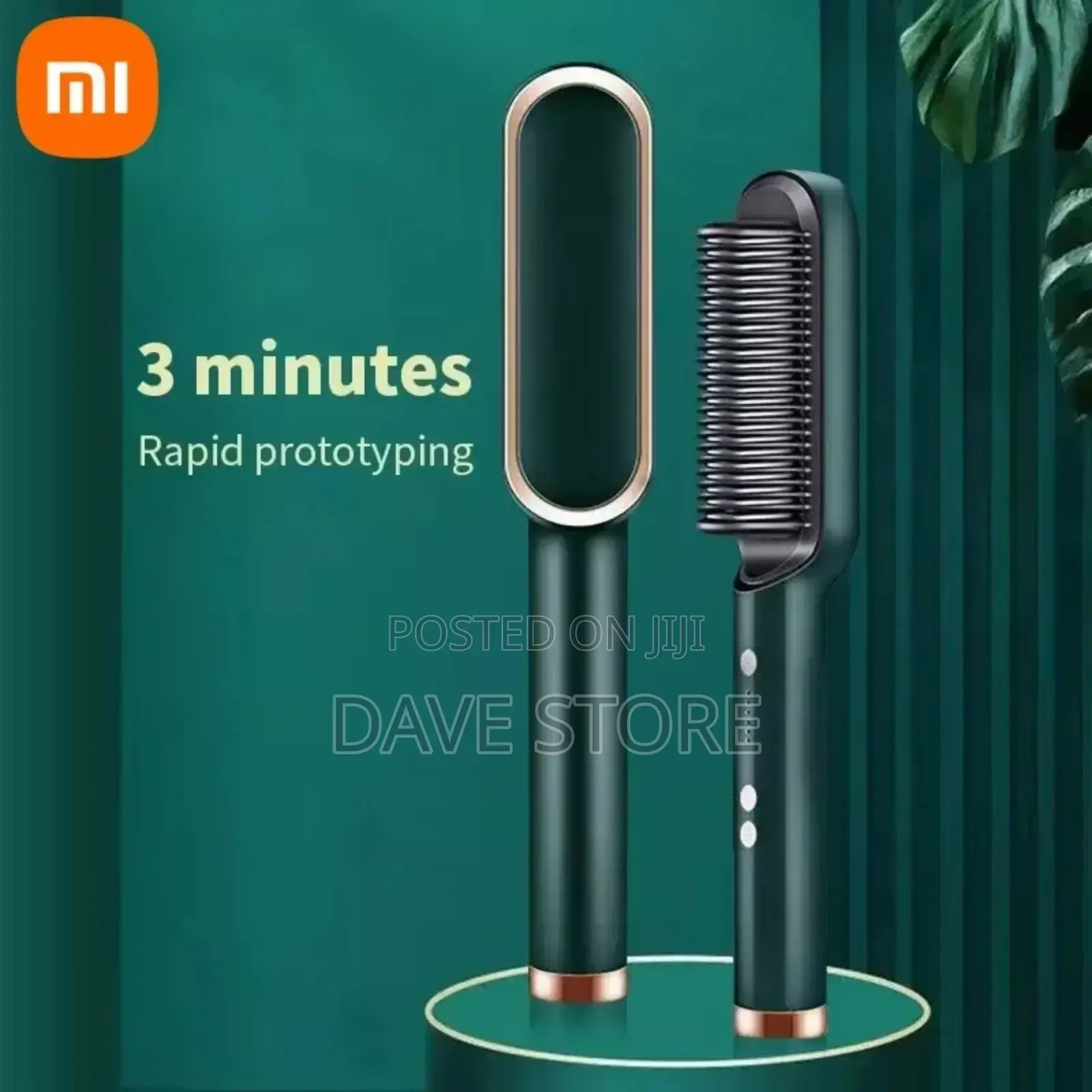 Heated Ceramic Hair Straightener Brush