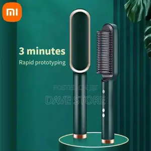 Heated Ceramic Hair Straightener Brush