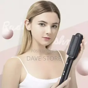 Heated Ceramic Hair Straightener Brush