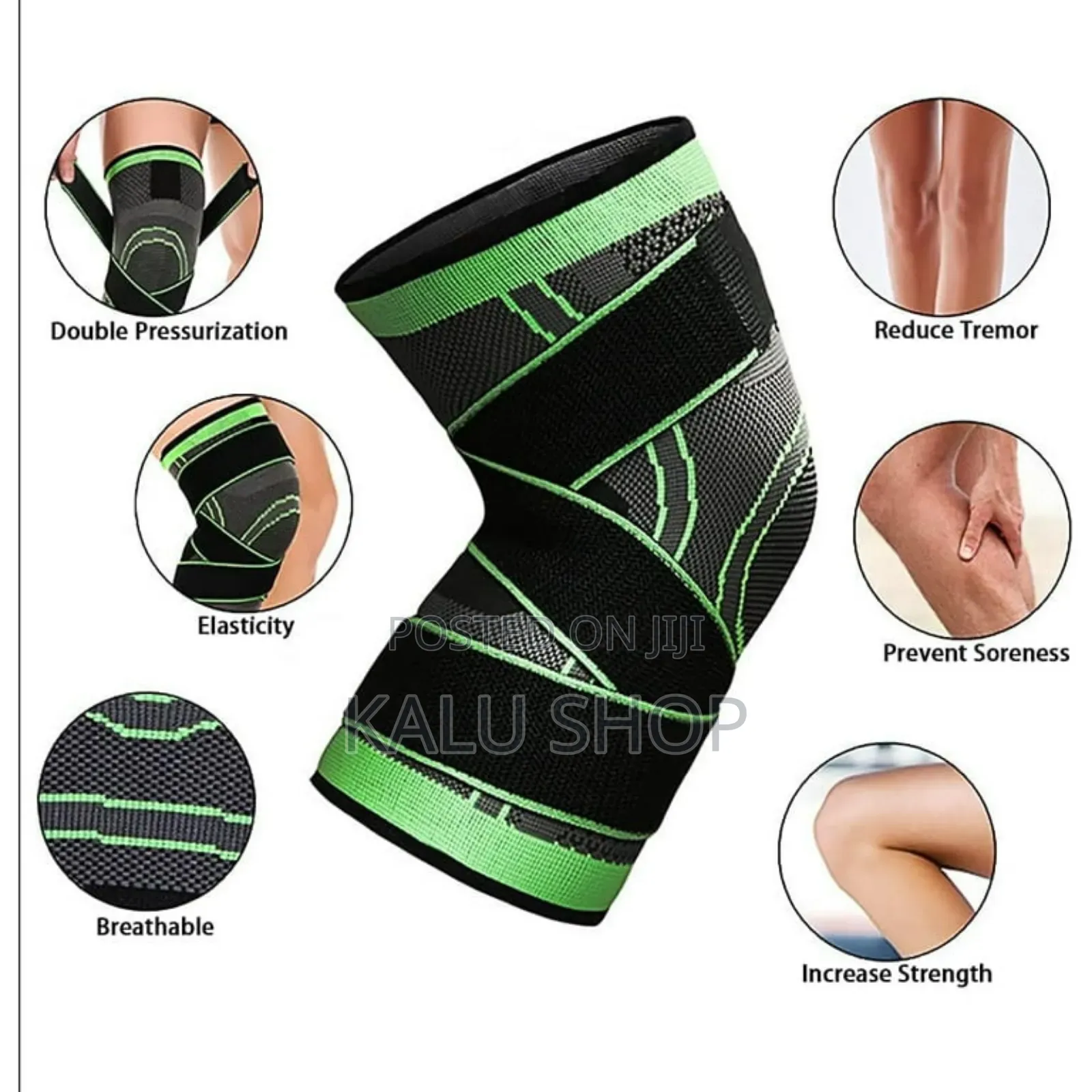 Unisex Weaving Knee Brace Breathable Sleeve Support