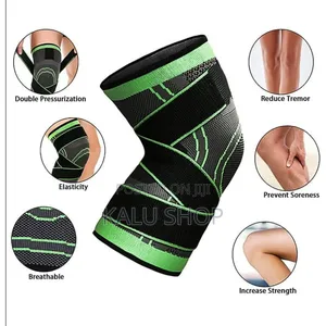 Photo - Unisex Weaving Knee Brace Breathable Sleeve Support