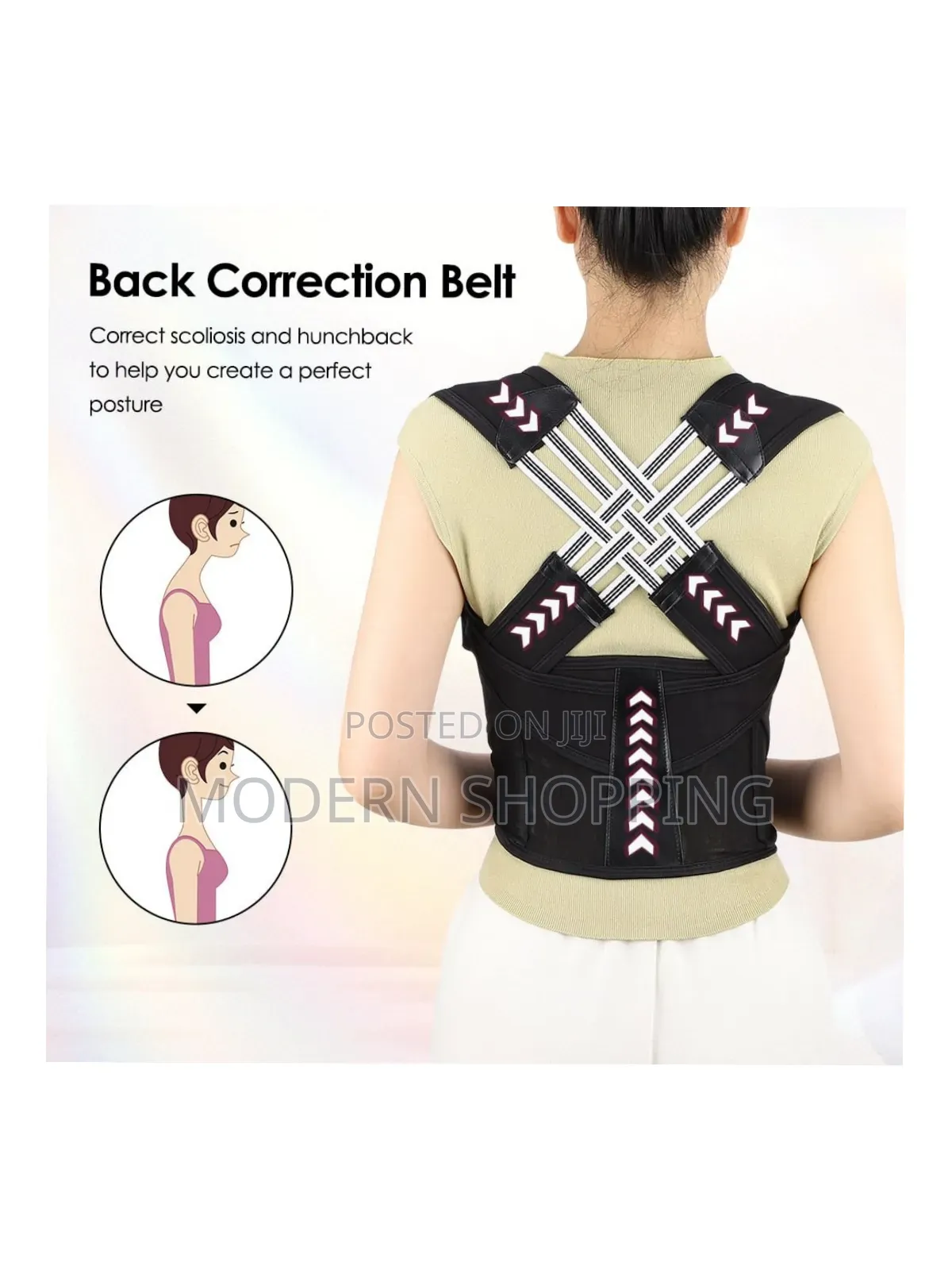 Posture Corrector Belt With Spinal Support Design