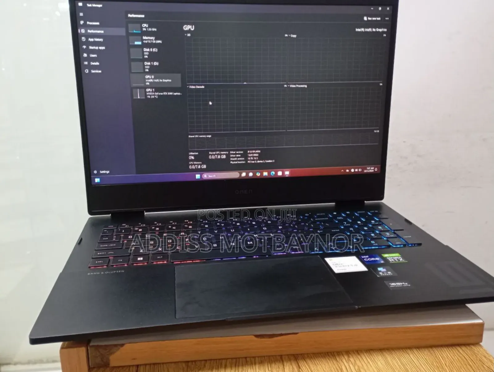 New Laptop HP Omen 16 16GB Intel Core I9 SSD 1T