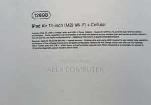 New Apple iPad Air 128 GB Silver