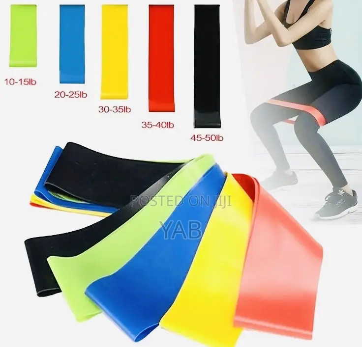 5 Set Latex Fitness Sport Bands