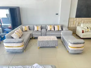 Photo - Ultramodern L Shape Sofa Set With Table.