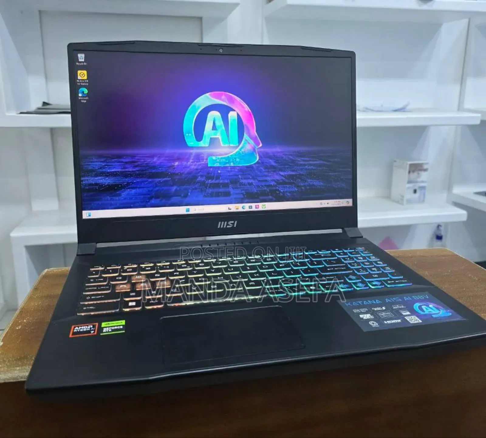 New Laptop MSI Katana 15 16GB AMD Ryzen 7 SSD 1T