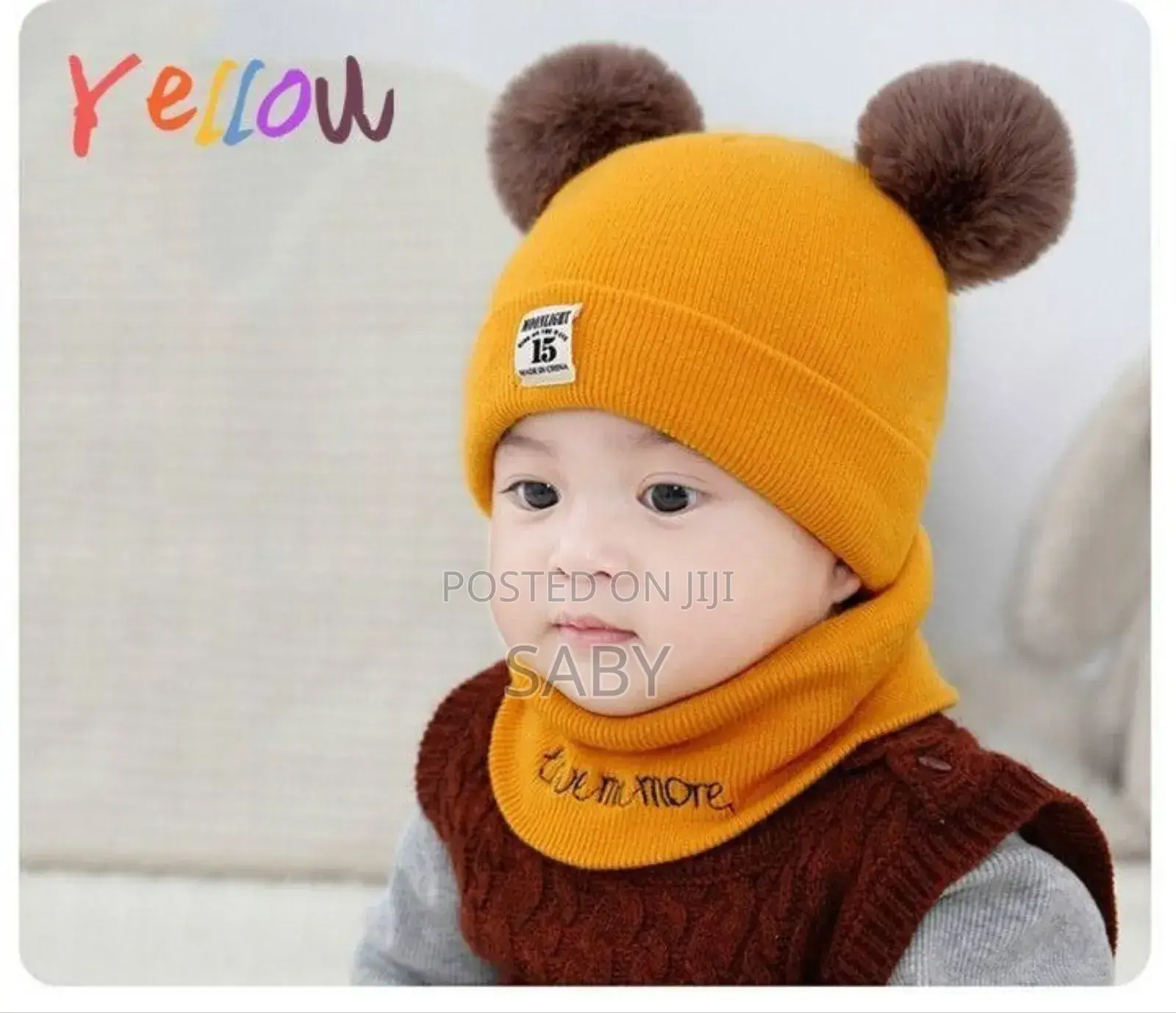 Toddler Knitted Hat Beanie Cap Scarf Set