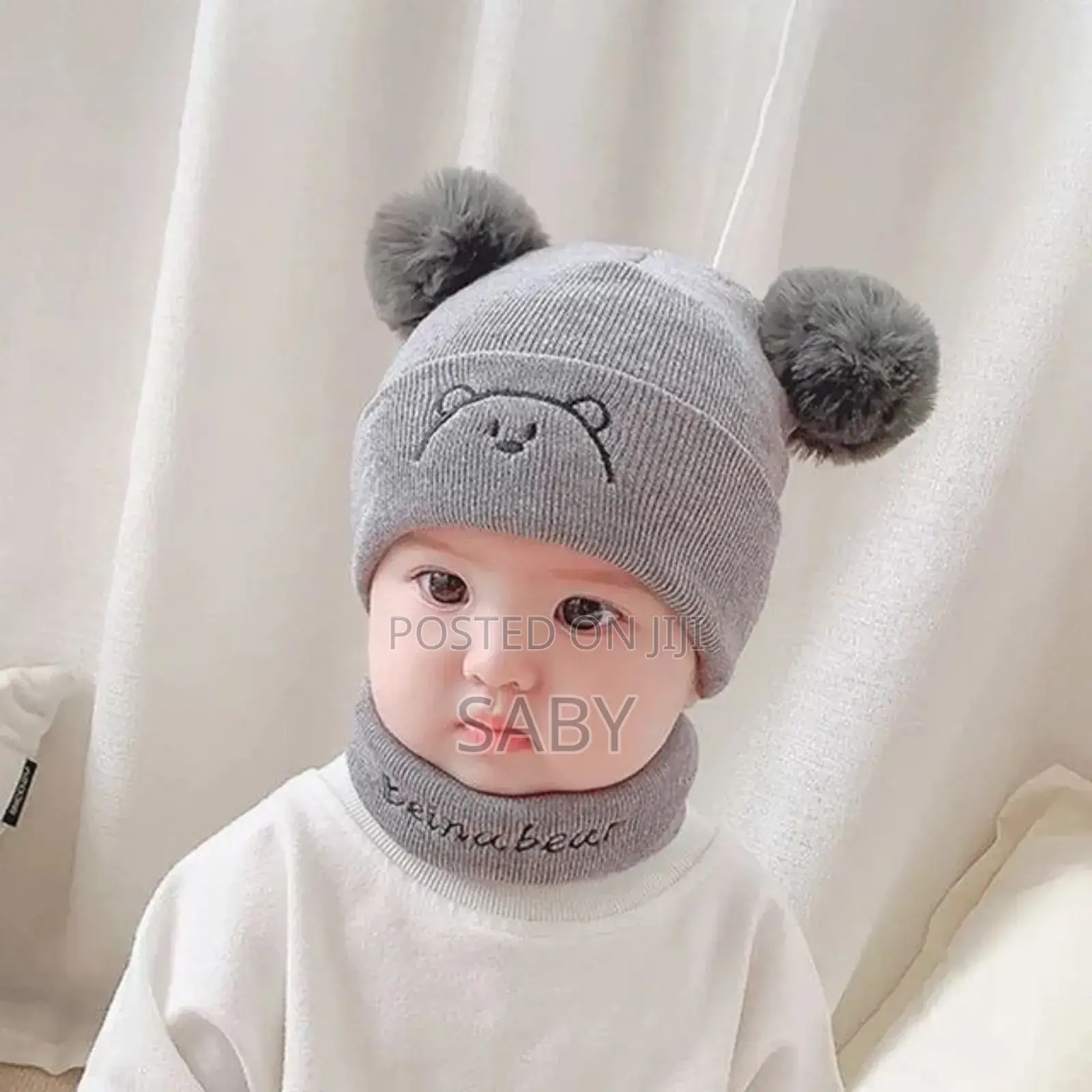 Toddler Knitted Hat Beanie Cap Scarf Set