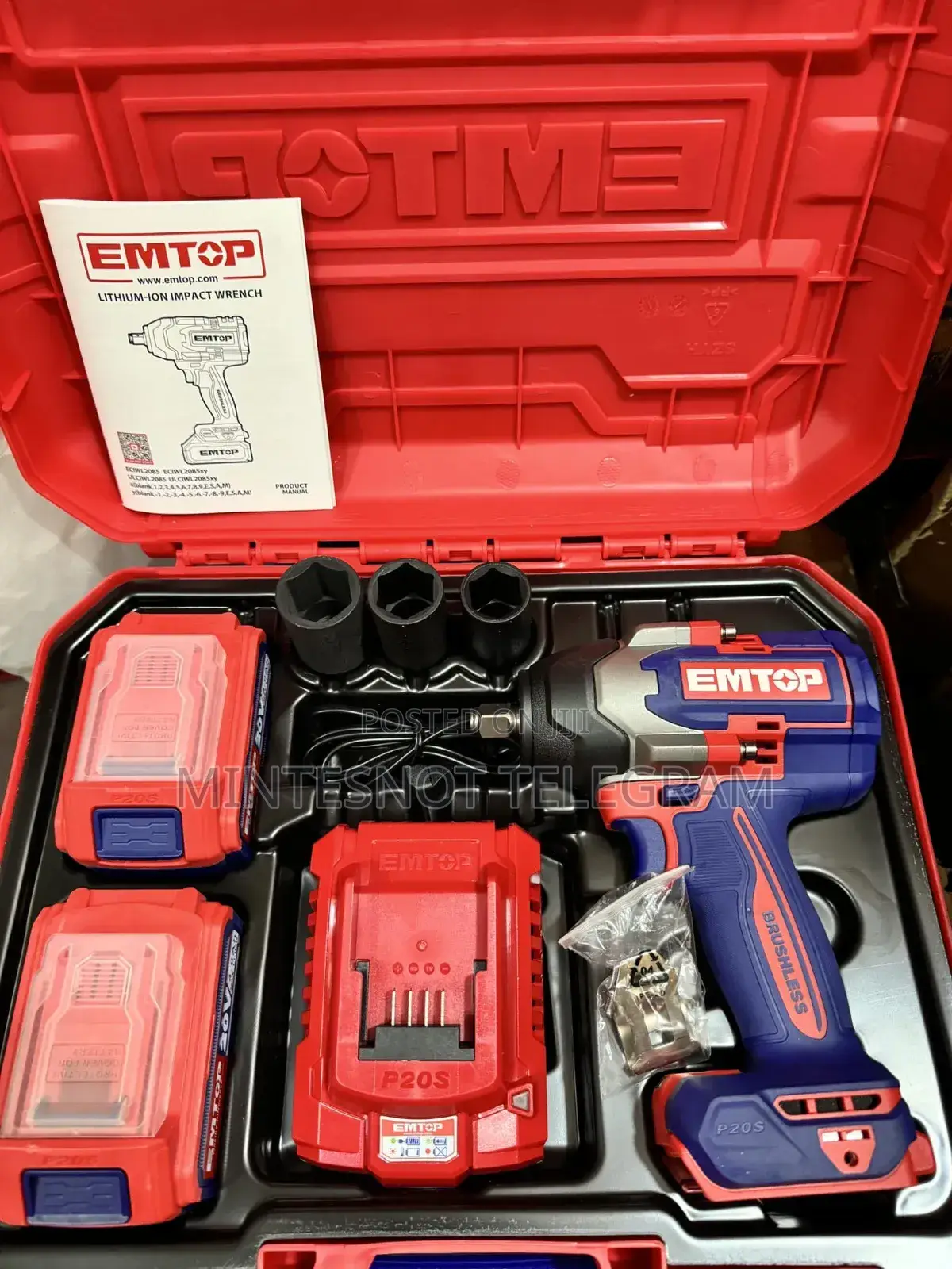 Rechargeable Impact Wrench ጐማ መፍቻ Chargeable Wrench