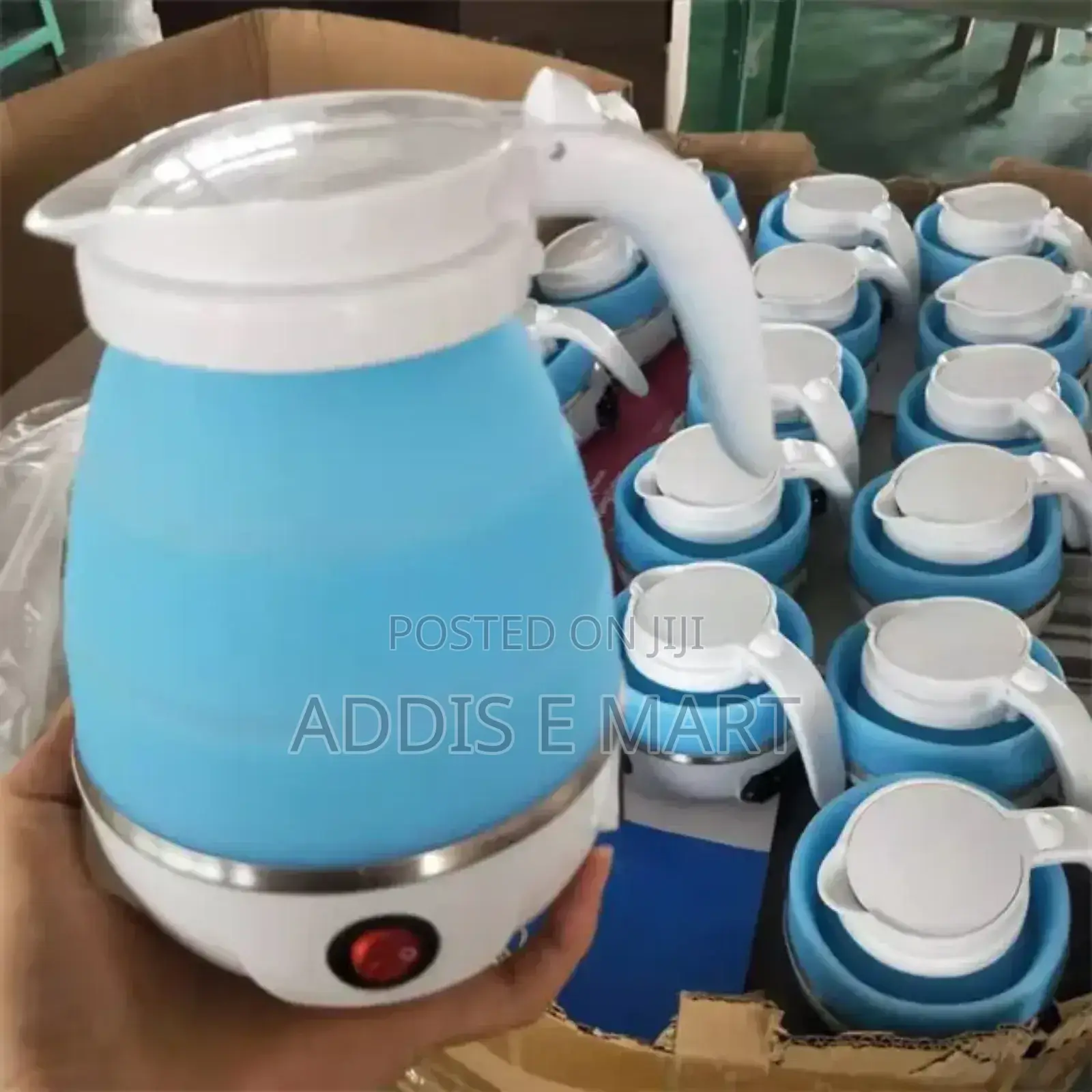 ተጣጣፊ 600ml Foldable Electric Kettle