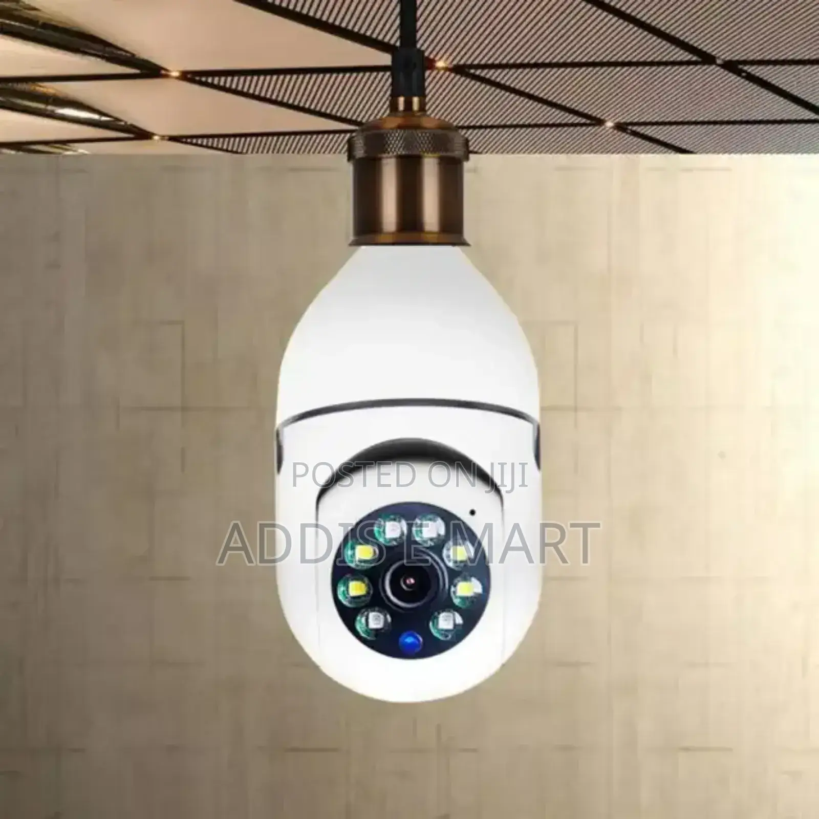 የራሱ Wi-Fi ኔትወርክ ያለዉ Wireless Bulb Security Camera