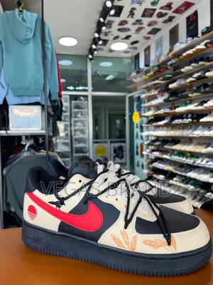 Nike Air Force 1 Low Custom Black Red Master Quality Shoes