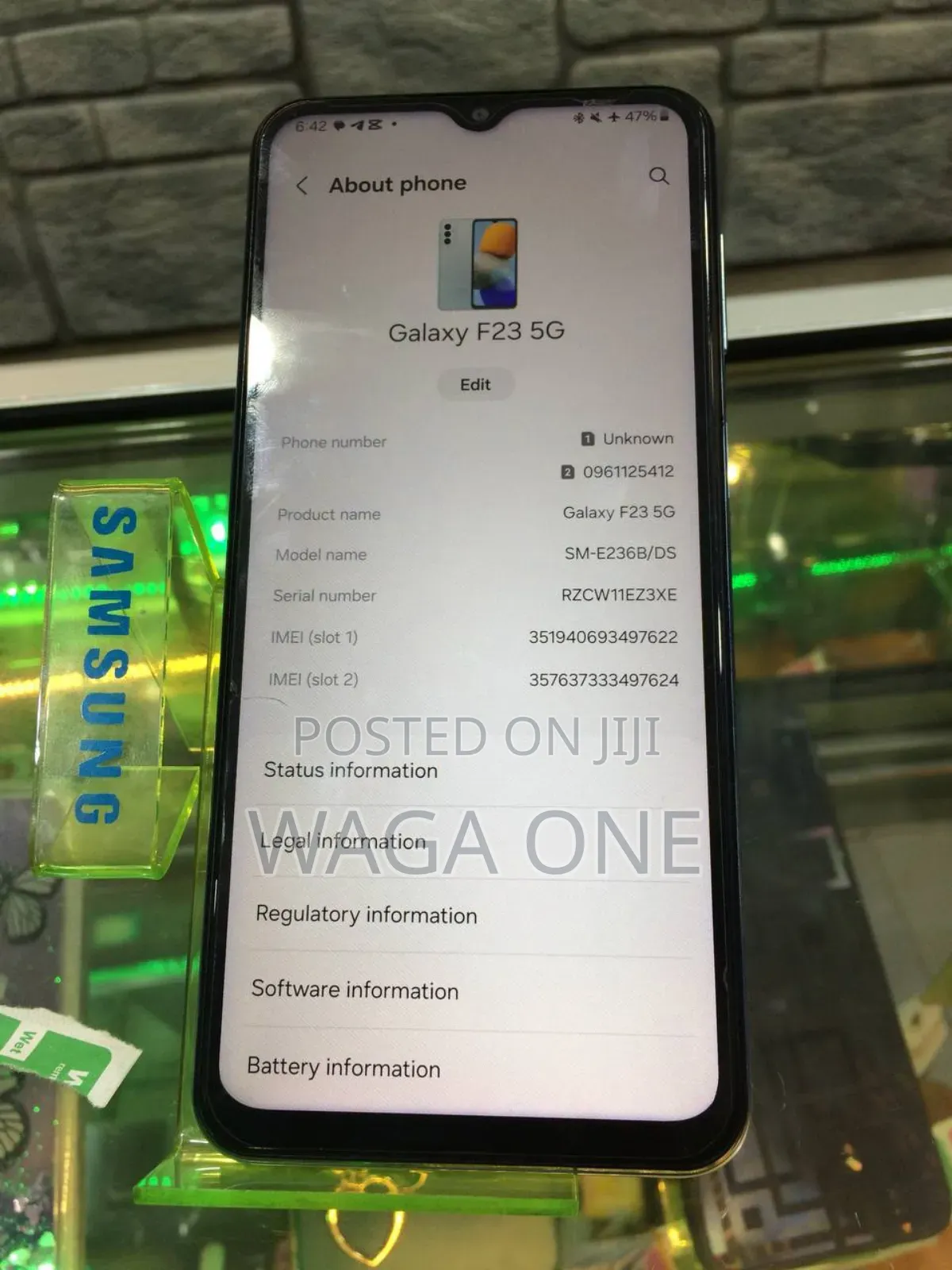 New Samsung Galaxy F23 128 GB Green