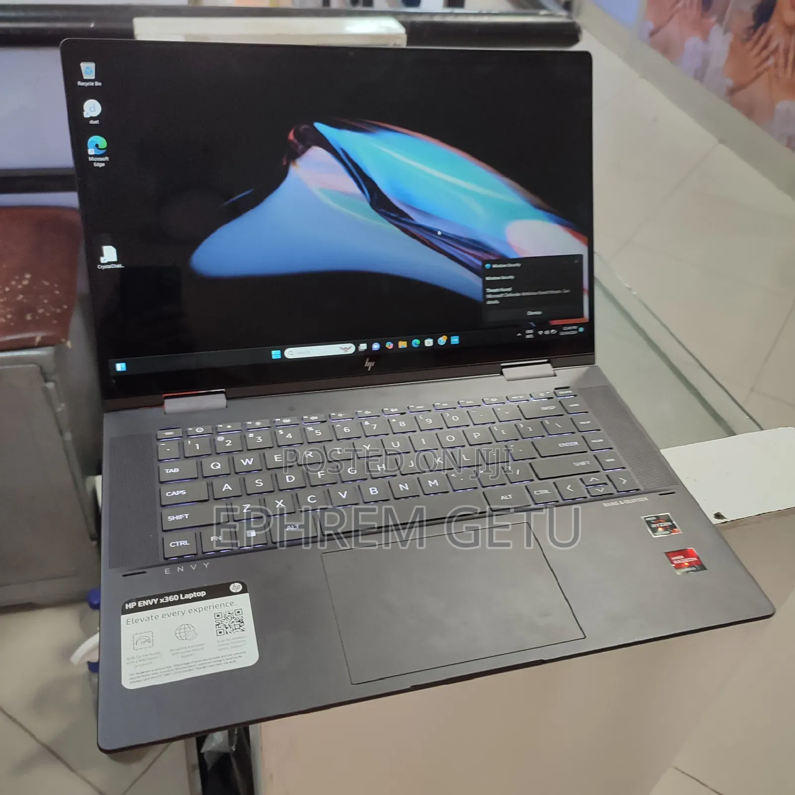 New Laptop HP Envy X360 16GB AMD Ryzen 7 SSD 512GB