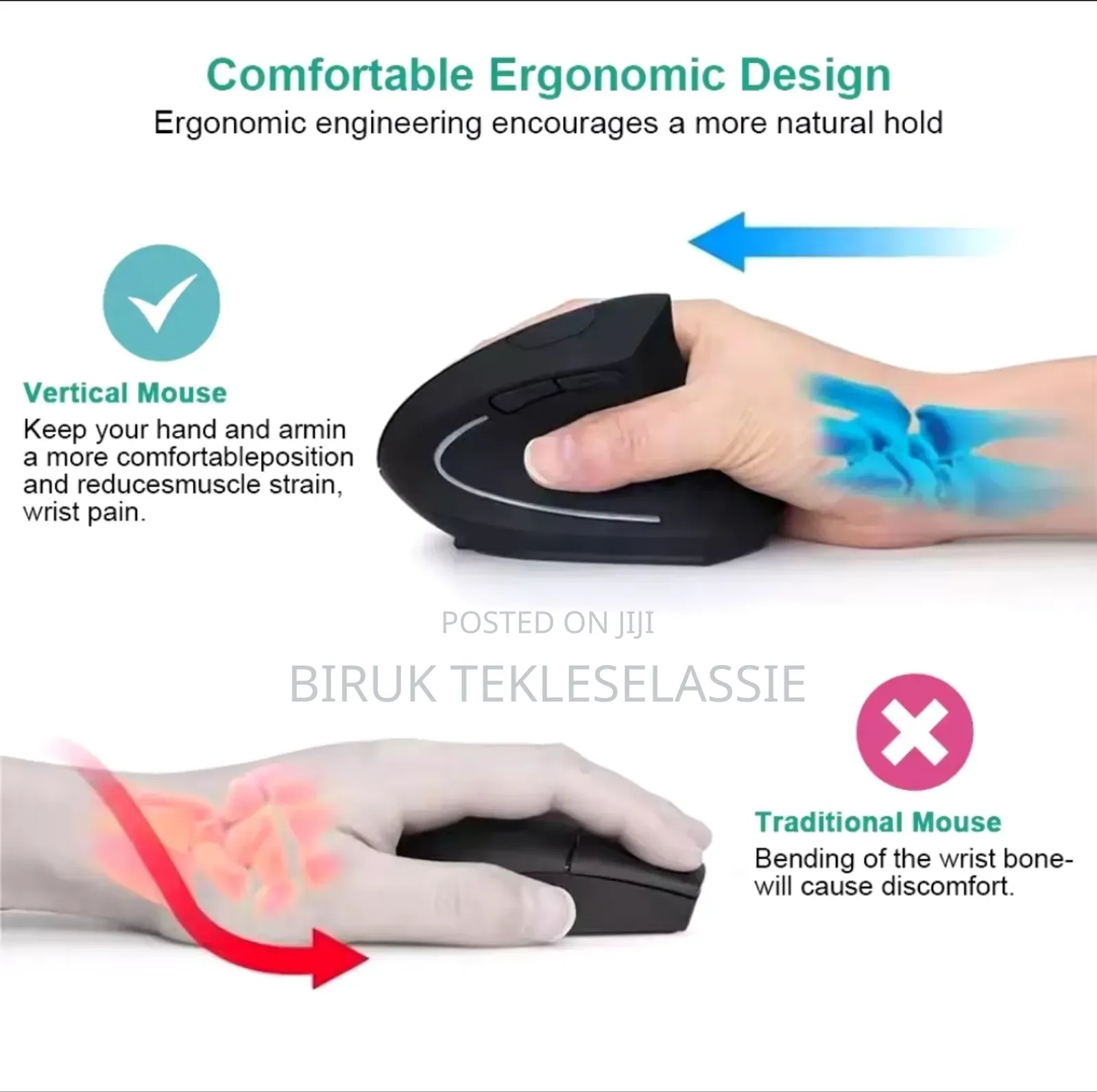 Vertical Mouse Ergonomic 2.4ghz