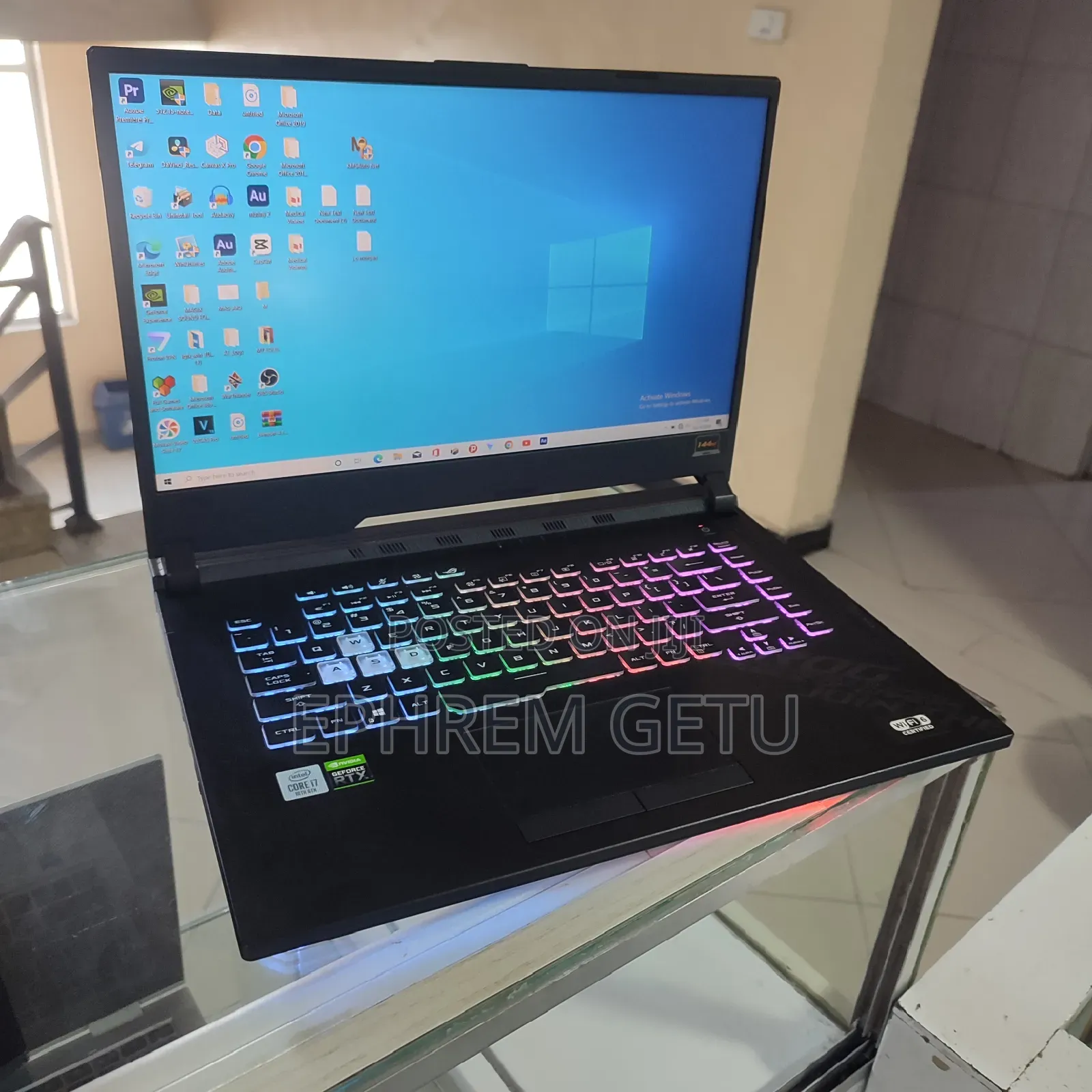 New Laptop Asus ROG Strix G17 16GB Intel Core I7 SSD 1T